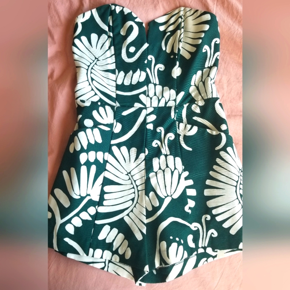Patterned romper